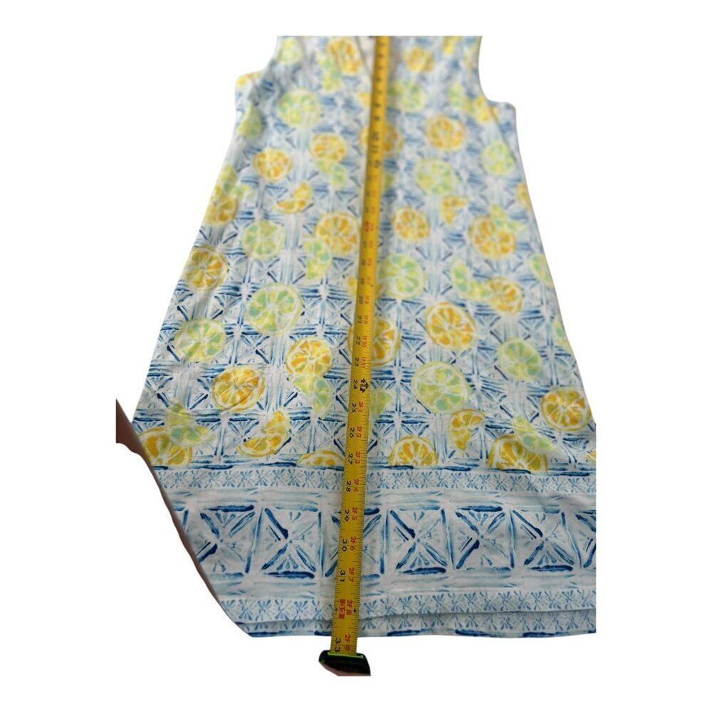 Lands End's Women Cotton Jersey Summer Dress Adorned with Lemons | Sz‎ XS Picnic - Picture 11 of 11